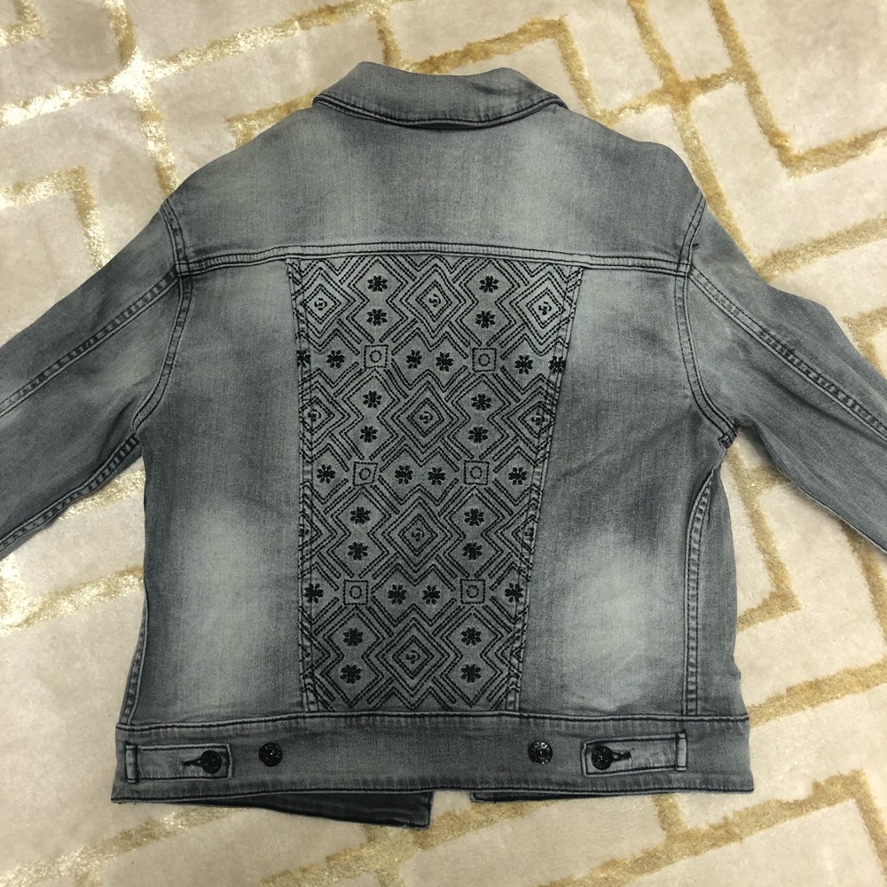 Lularoe Gray/Black Denim Harvey Jacket